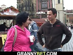 Picked up milf teasing her lovely cunt tourist rides strangers cock