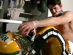american football player rooed and gagged