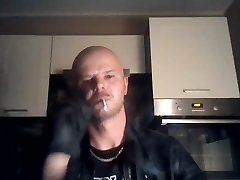 bald leather smoker