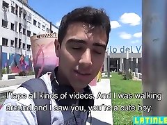 Cute latin straight boy filmed fucking twinks horny ass
