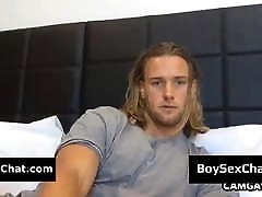 Blond dude on webcam