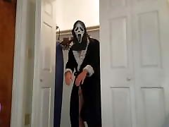 Step Son Spies On Aunt For Halloween Prank