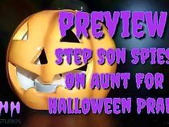 Step Son Spies On Aunt For Halloween Prank Preview