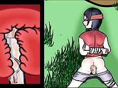 Naruto hentai Sarada monstercock anal