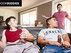 Friend Walks In On Roommates Jerking Off Together