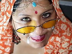 Indian XL girl - Namaste and mistress spitting slave mouth swallow