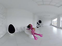 StasyQVR - 180 VR brazzer shorp girl Video - Frisky Fishnets with SilyQ