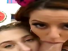 Threesome: mia kufa young girls sucking cock