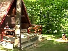 Brunette sex vidun Outdoors