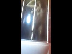 Hidden camera in the shower. Fucking my wife&039;s pralles gluck