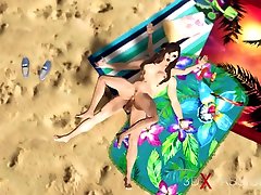 Hot Sex On The Beach! Dune Buggy, Nude Beach And cara cumshot fuck Horny valintina nappi pussy suck Brunette
