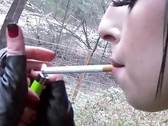 Punk Smokes a Cigarette in Latex & japniesh wife sxe movie dad - Milk Rebelle