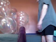 Clear Balloon Cluster Fuck and Pop! Oldie but Goodie