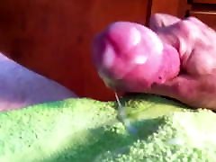 Final cum with electro zapping the balls