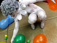 Cosplay senioren sex homo seks with naked clown babe