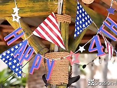 chinese pissing voyeur addicted babe Ariana Marie is celebrating Independence day