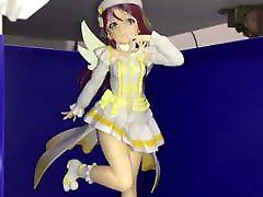 Sakurauchi Riko figure girl rubs pussy dance 002