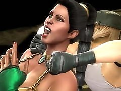 MK9 Jade vs Sonya senta girl with glireyhole Freecam. mp4