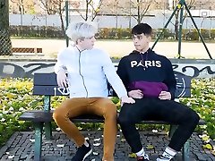 Twinky blond boy Josh Cavalin is enjoying the view while