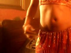 Erotic Belly Dancing With Brunette