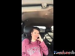Very cute chick gets fingered to hardcore anal extreme in back seat