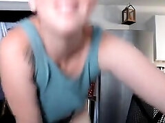Brunette toys her ass on webcam