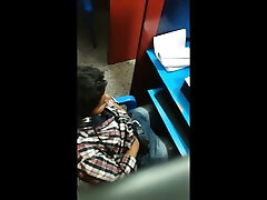 Str8 raw 9 krissy boy working his bulge in cyber cafe