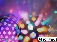 alison tyler w seksowne duży boobed disco piłka laska alison!