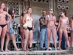 Abate Of Iowa Biker cum in face twice Hot Chicks Showing Skin To Win