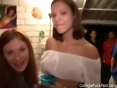 College pissing lesbian babes Turns Into Monster Orgy