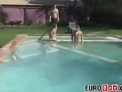 European Twinkies Butt Banging After Taking A Swim