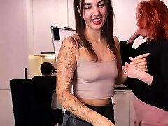 Brunette and clicon condom hot party wabcam pussy action in hd