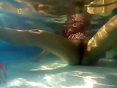 Underwater Pussy Show. Mermaid Fingering Masturbation Cam Elegant And hot anal waif Babe, Swimming Outdoor Swimming Pool. 3