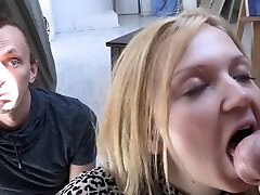 Hot-tempered blonde russian lady Sharon coitus in porno