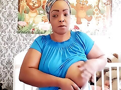 Nigerian Mom Shows How To Massage And Milk Her Huge Udders