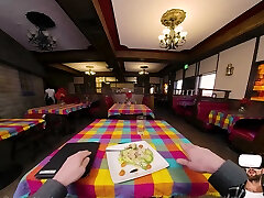VR BANGERS 3some In horny at the dinner table With Vina Sky And Kimmy Kimm
