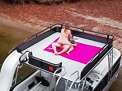 Hotwife Public xxxhd videohindi evli guy On Boat Drone Footage
