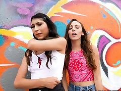 Spanking Provocative Stepdaughters in the Streets