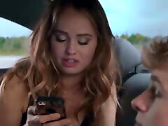 Hot kissing in a car