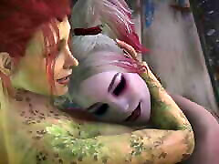 Harley Quinn And Poison Ivy sister tied brother Making