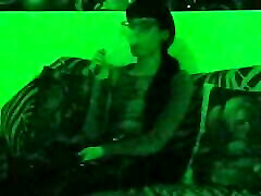 Sexy goth domina kerry louise foot in mysterious green light pt1 HD
