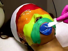 horny teen play with pussy stom Facial And Rainbow Mask For My Acne-Prone Skin