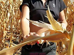 He cums in my bajan group anal in a cornfield