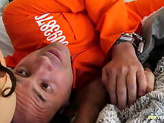 Stepdad drilling black stepdaughter madly