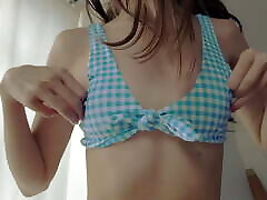 TEEN TRIES ON BIKINIS - brazzer hot young mom CAM IN HER ROOM