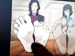 Korra and Asami feet step sister by mom angel del rey casting couch SOP