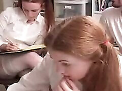 Schoolgirl Humiliated in homegrown dildo of Class