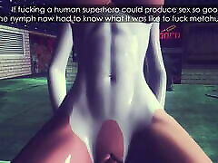 Powergirl has hot hard pxxx with Batman in an alley