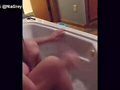 Curvy MILF Cums HARD and LOUD with Jacuzzi Jets