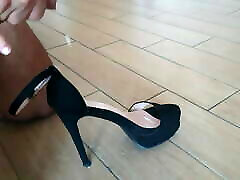 Cum sandals high heels Friend&039;s daughter&039;s
